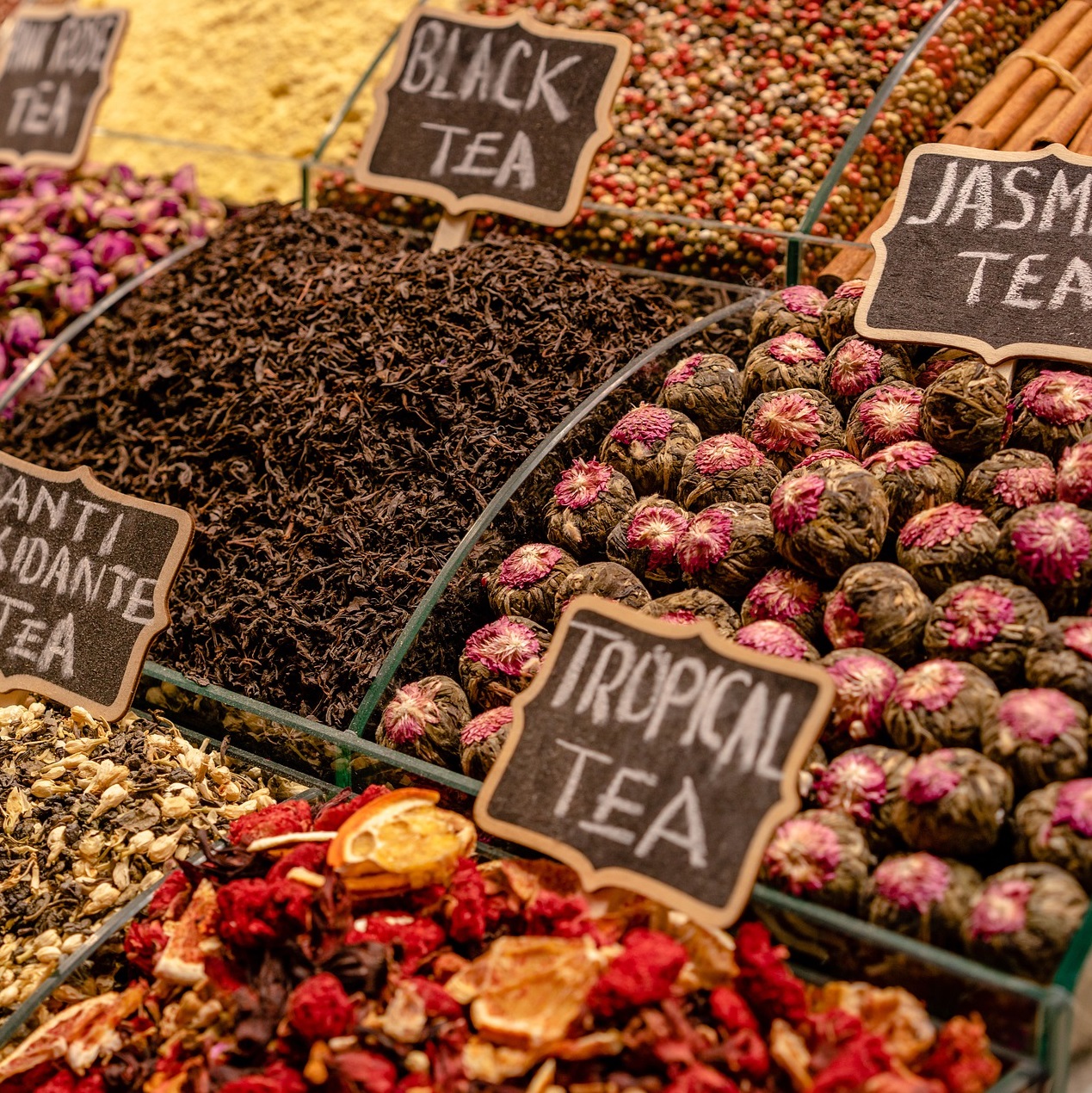 Thé et tisane sur les marchés bordelais